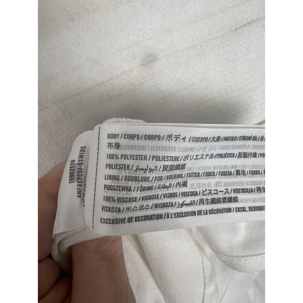 Abercrombie & Fitch Dress Womens Large Floral Wrap Maxi Flutter Chiffon NWT - Picture 8 of 8